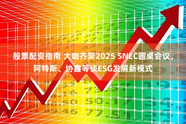 股票配资指南 大咖齐聚2025 SNEC圆桌会议，阿特斯、协鑫等谈ESG发展新模式
